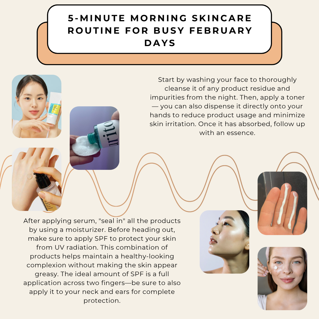 5-Minute Morning Skincare Routine for Busy February Days 5-Minute Morning Skincare Routine for Busy February Days
