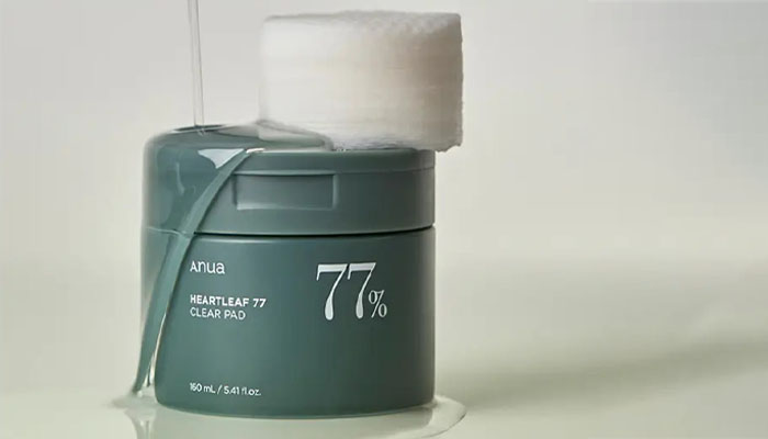 Anua Heartleaf 77% Toner Pad (70ea); Korean toner pads for sensitive skin