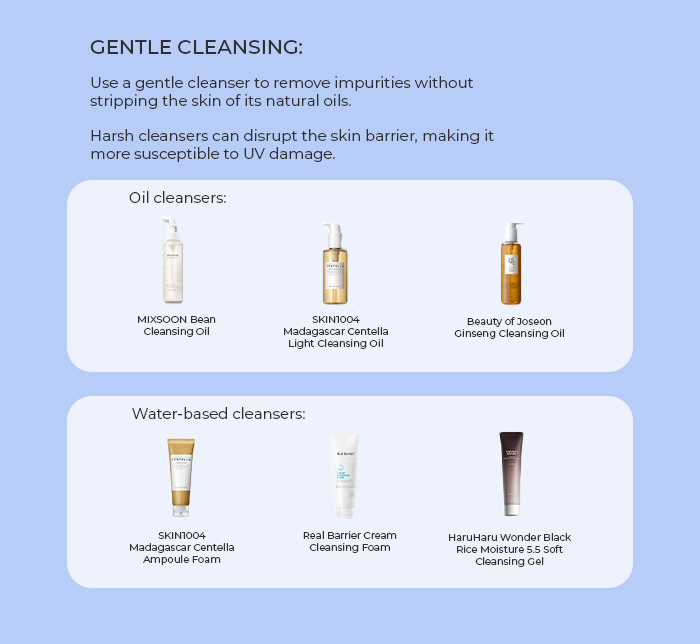 Fighting with photoageing with Korean double cleansing