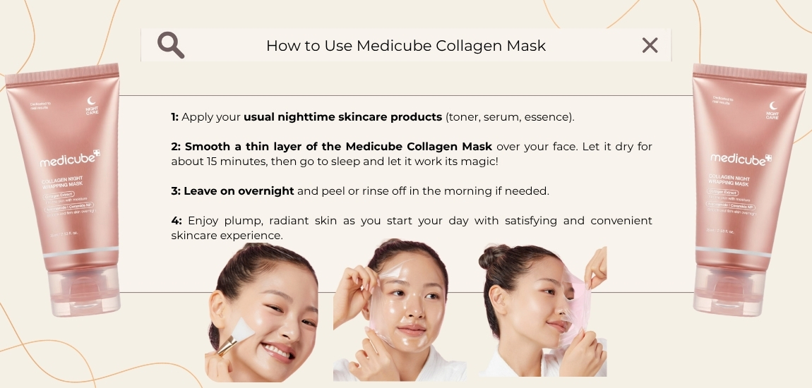 How to Use Medicube Collagen Mask