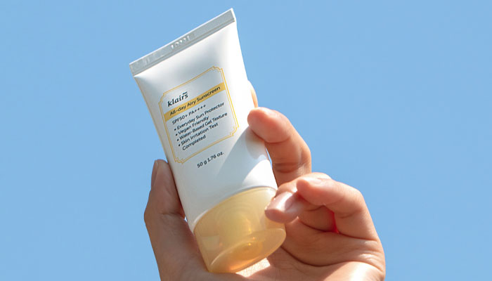 Klairs All-day Airy Sunscreen SPF50+ PA+++; Korean sun cream for sensitive skin