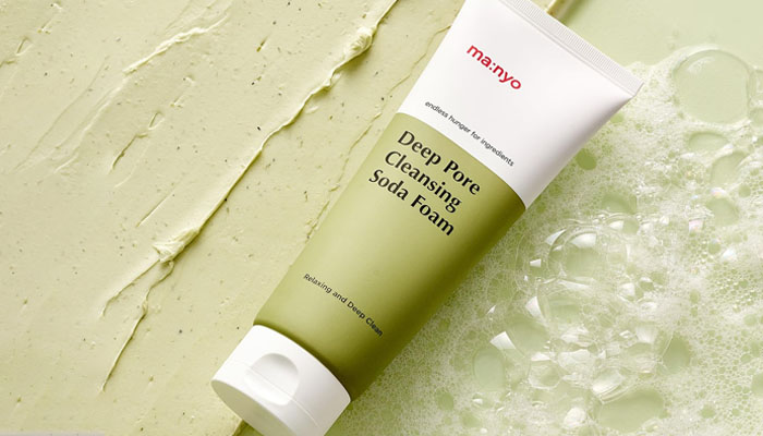 Manyo Cleansing Soda Foam 150ml; Korean face cleanser for acne skin