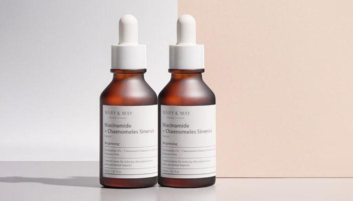 Mary&May Niacinamide Serum; Korean skincare for brighter skin during autumn